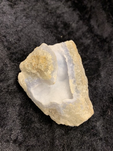 Agat blå band (Rå mineral)