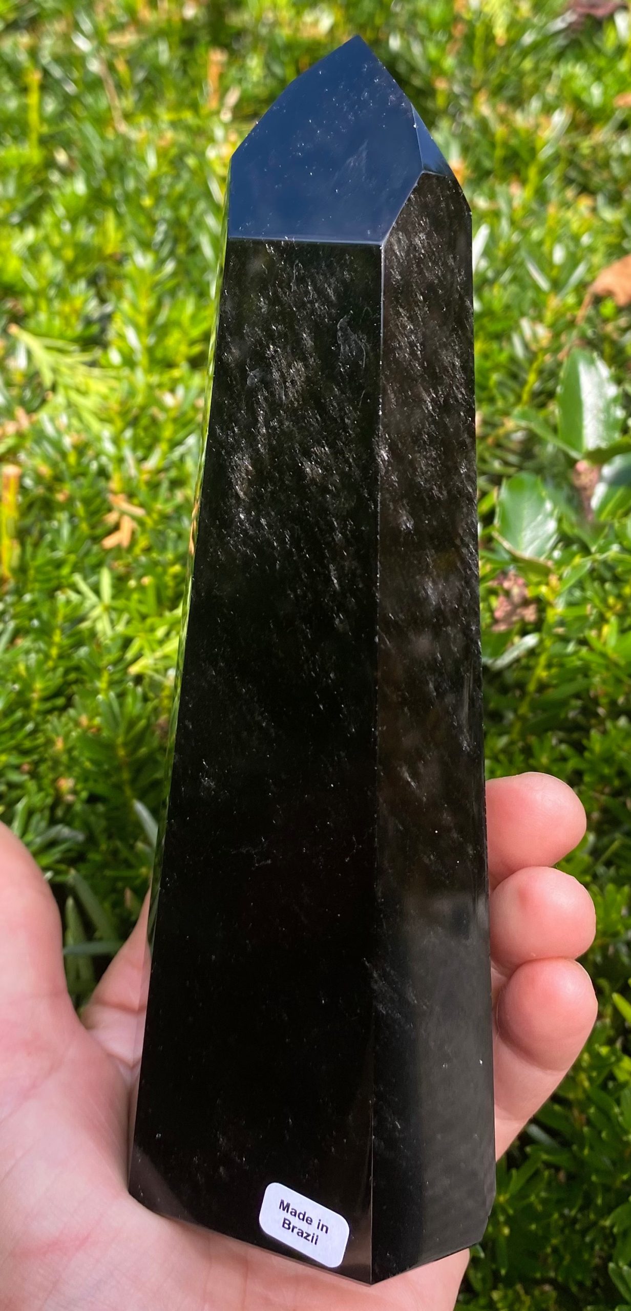 Obsidian guld/silver sheen polerade (Spets/torn) - Bild 2