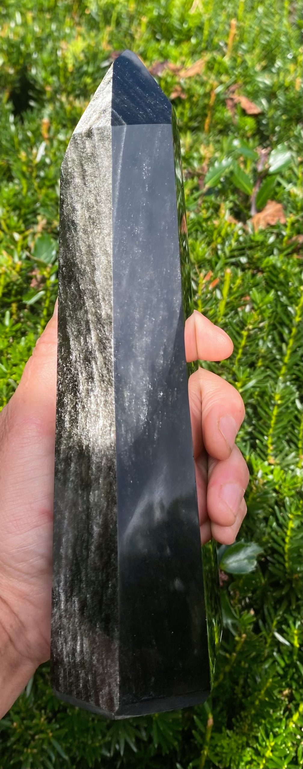 Obsidian guld/silver sheen polerade (Spets/torn) - Bild 1