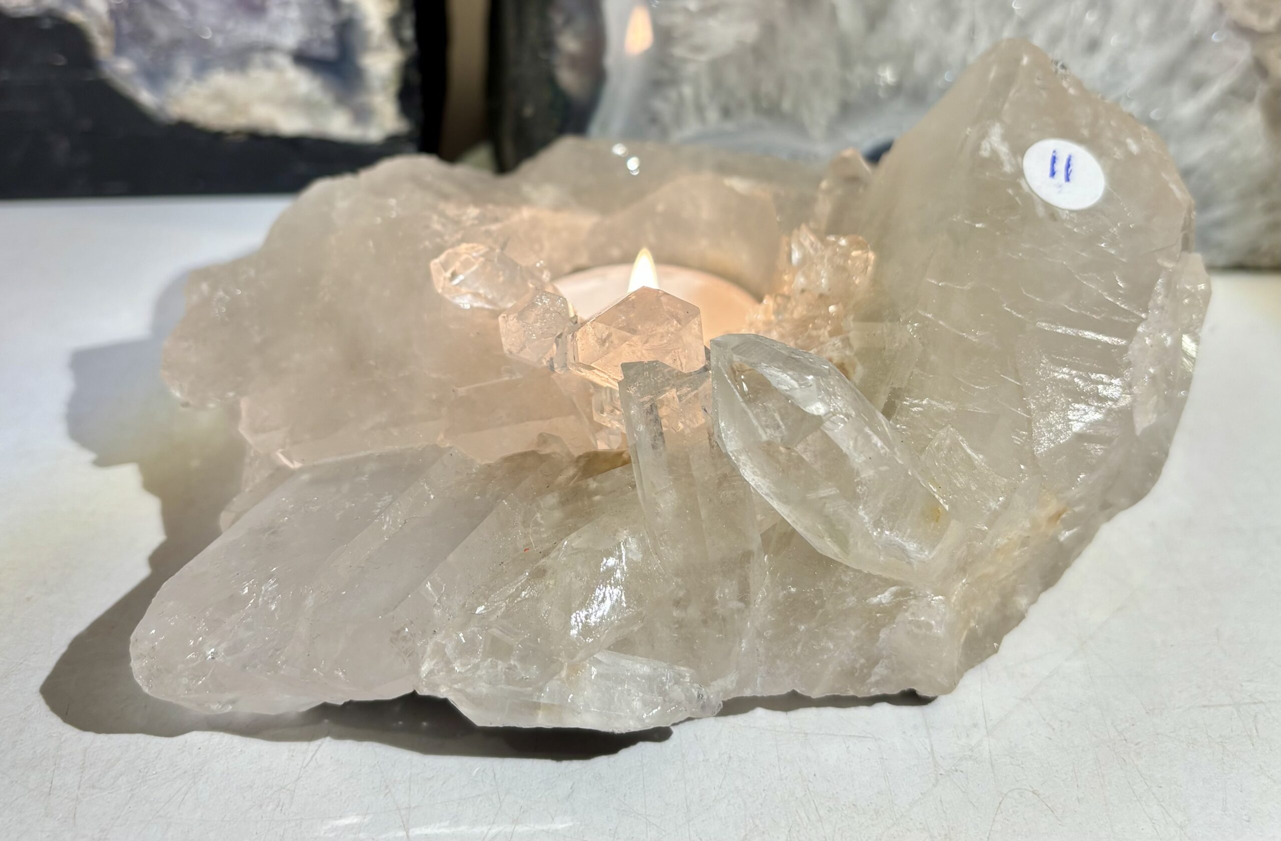 Bergkristall 852 gr (Ljuslyktor) - Bild 1