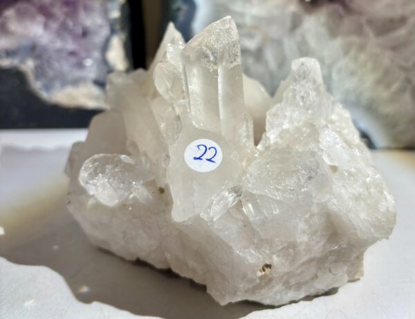 Bergkristall 907 gr nr 22 (Ljuslyktor)