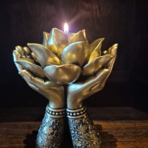 Lotus händer Ljushållare (Ljuslyktor Övrigt)