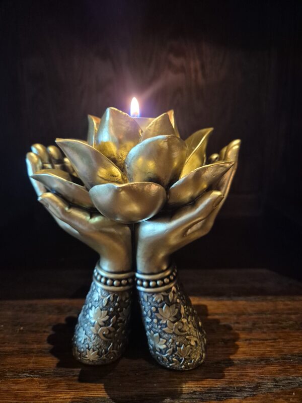 Lotus händer Ljushållare (Ljuslyktor Övrigt)
