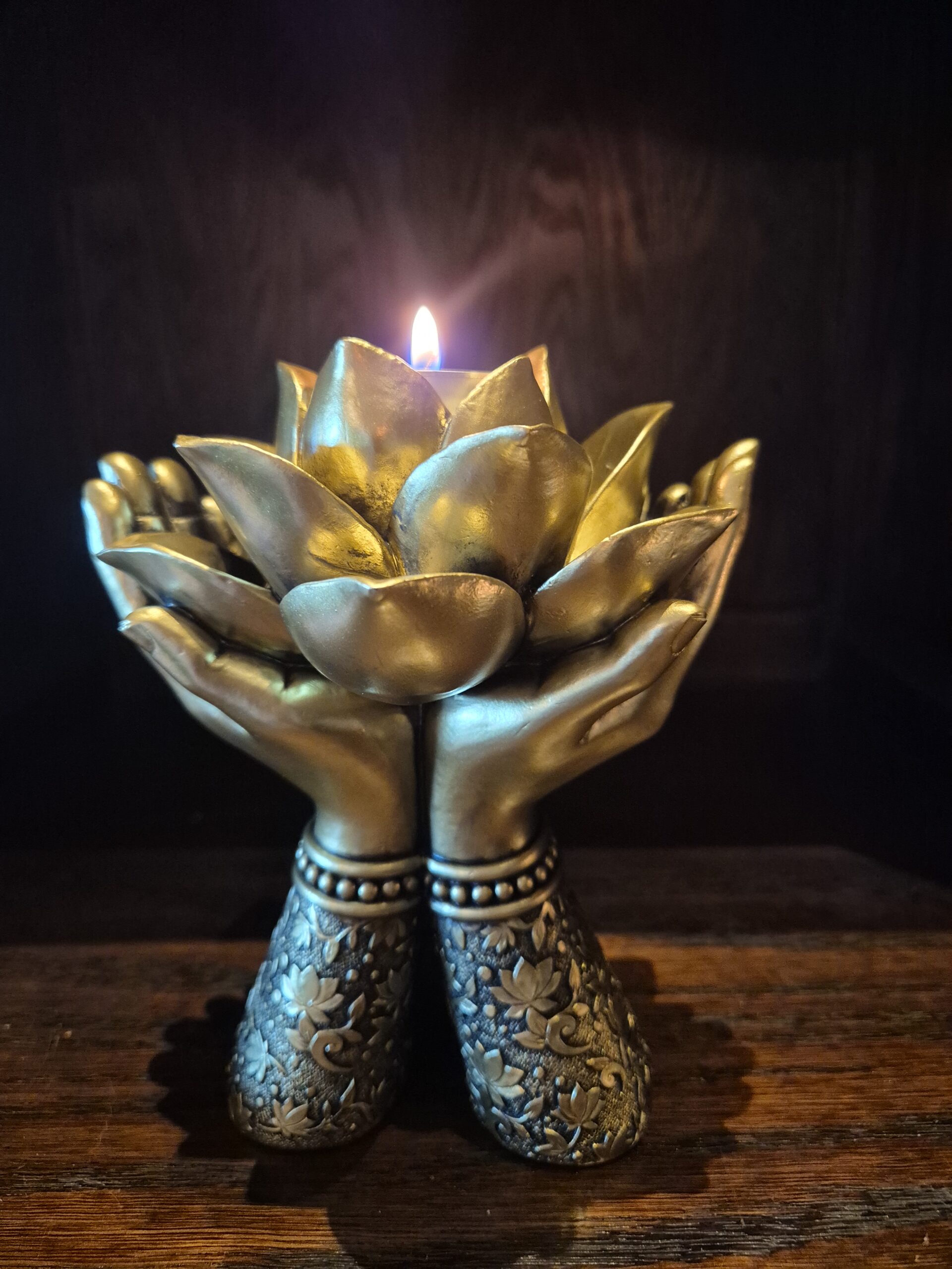 Lotus händer Ljushållare (Ljuslyktor Övrigt) - Bild 1