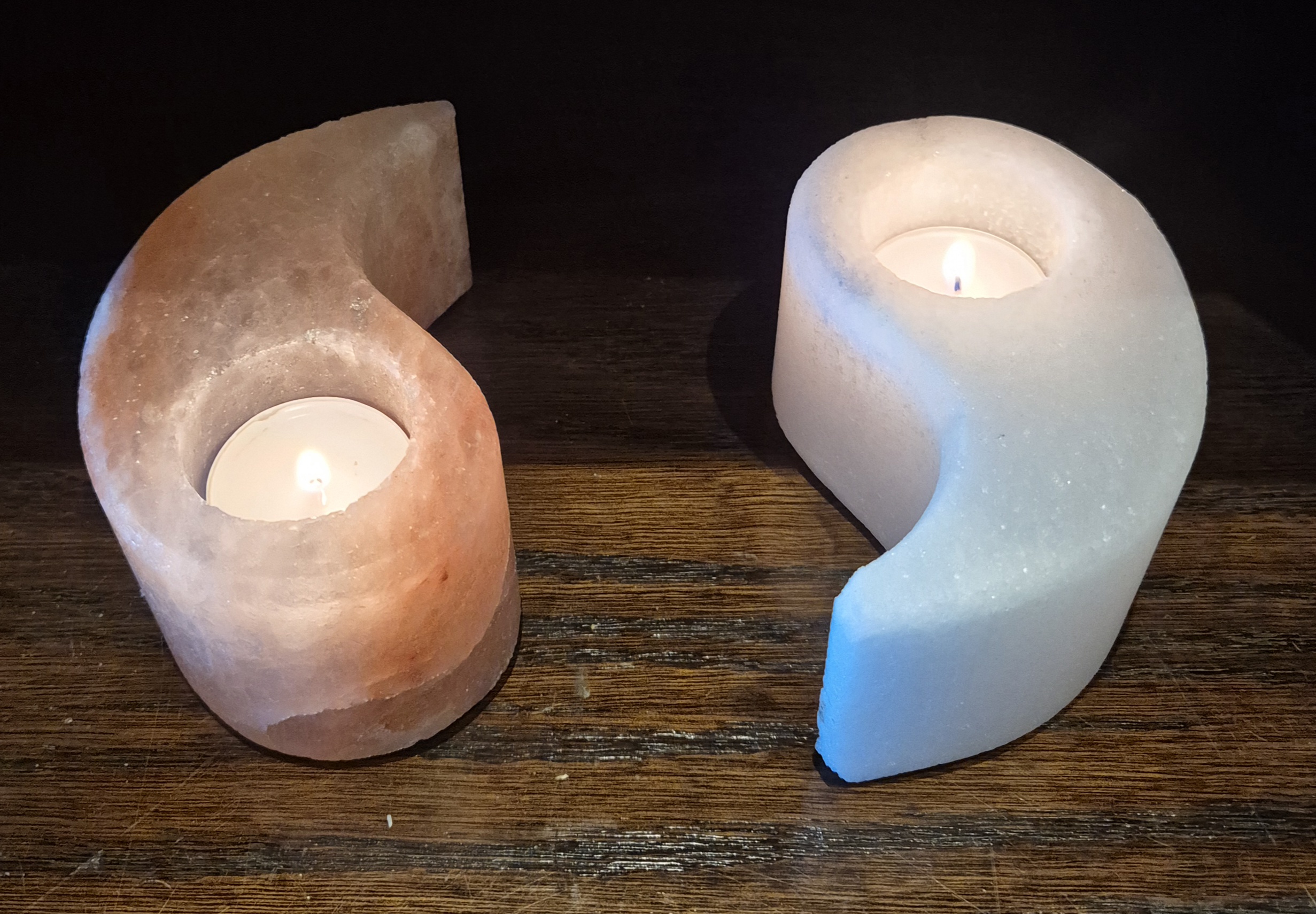 Saltkristall lykta yin yang (Ljuslyktor Övrigt) - Bild 2