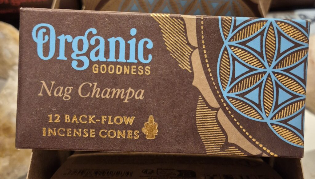 Nag Champa Organic Goodness (Backflow koner)