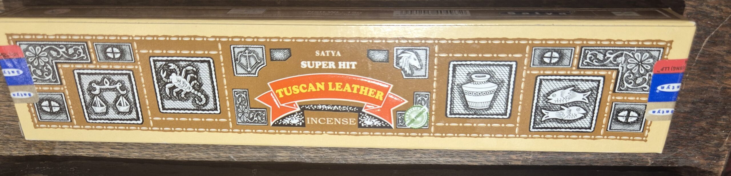 Satya super hit, Tuscan leather (Rökelsepinnar) - Bild 1