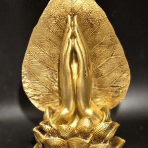 Bedjande händer med lotus och löv (Övrigt, övrigt)