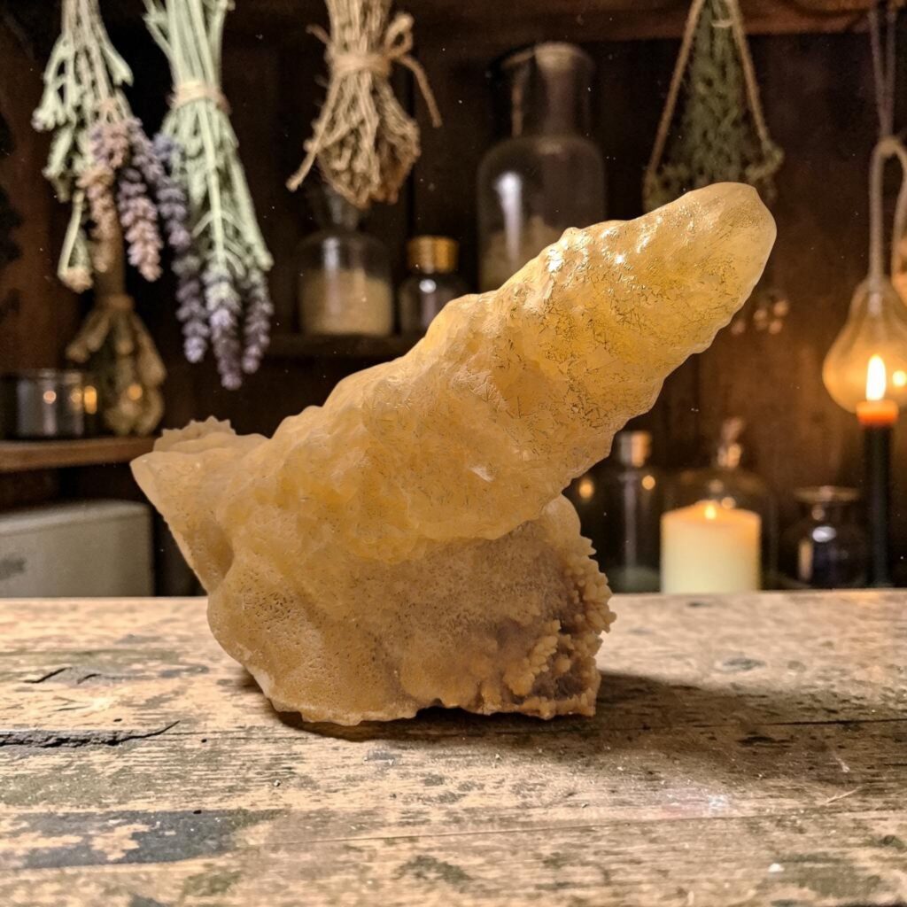 Kalcit "Häxhatt" (Rå mineral)