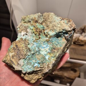 krysokolla från Sverige (Rå mineral) - Bild 1