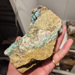 krysokolla från Sverige (Rå mineral) - Bild 2
