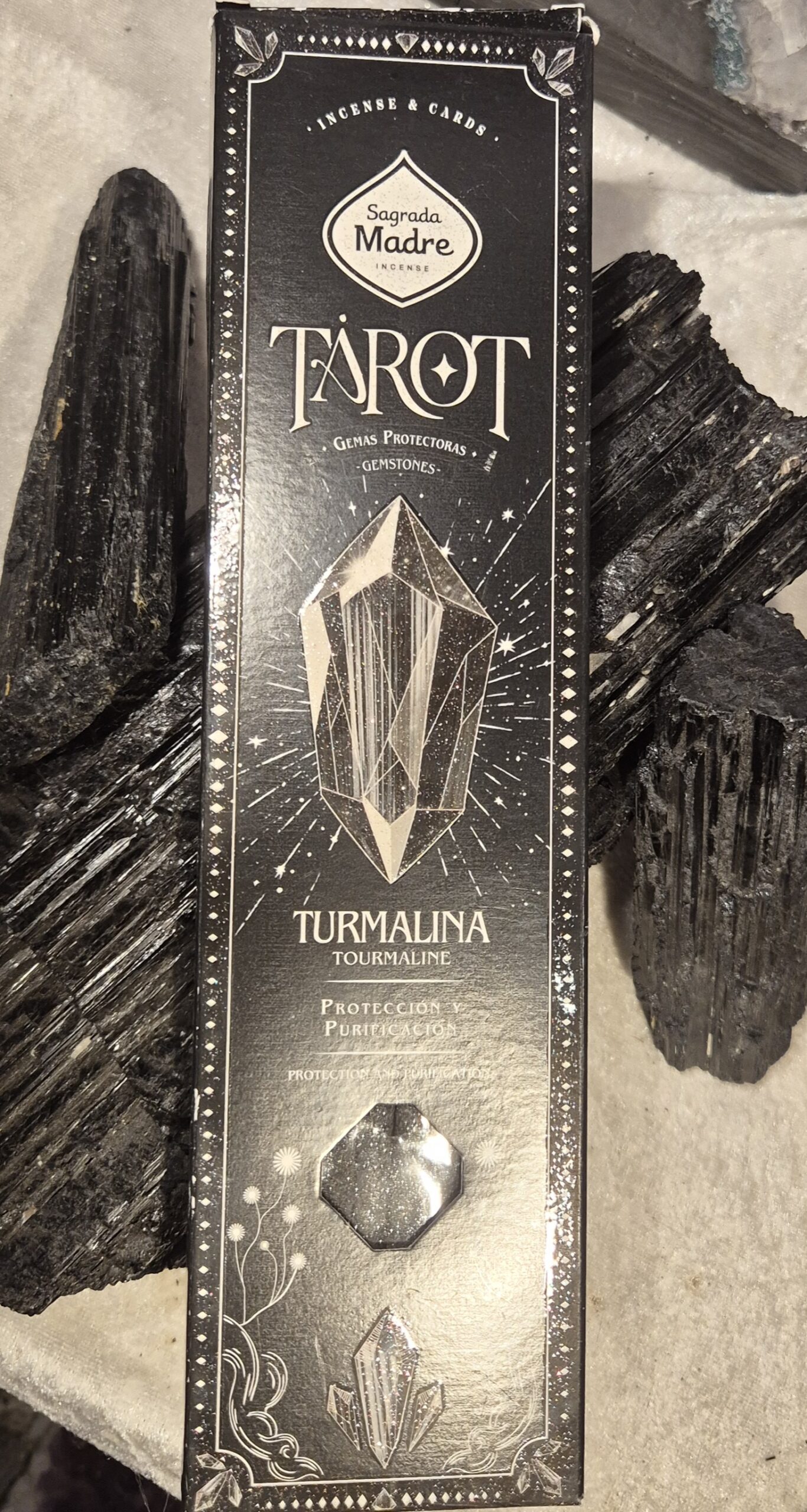 Sagrada Madres rökelsepinnar Tarot, Turmalin - Bild 1